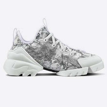 Load image into Gallery viewer, Dior Women D-Connect Sneaker Black White Dior Around the World Technical Fabric