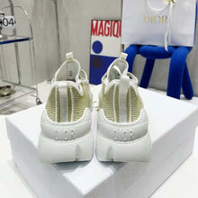 Load image into Gallery viewer, Dior Women D-Connect Sneaker Gold-Tone Laminated Mesh