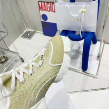 Load image into Gallery viewer, Dior Women D-Connect Sneaker Gold-Tone Laminated Mesh