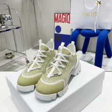 Load image into Gallery viewer, Dior Women D-Connect Sneaker Gold-Tone Laminated Mesh