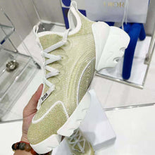 Load image into Gallery viewer, Dior Women D-Connect Sneaker Gold-Tone Laminated Mesh
