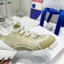 Load image into Gallery viewer, Dior Women D-Connect Sneaker Gold-Tone Laminated Mesh