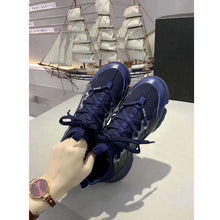 Load image into Gallery viewer, Dior Women D-Connect Sneaker Indigo Blue Technical Fabric Neoprene