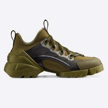 Load image into Gallery viewer, Dior Women D-Connect Sneaker Khaki Technical Fabric Neoprene-Dark Green