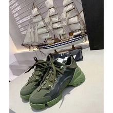 Load image into Gallery viewer, Dior Women D-Connect Sneaker Khaki Technical Fabric Neoprene-Dark Green