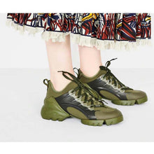 Load image into Gallery viewer, Dior Women D-Connect Sneaker Khaki Technical Fabric Neoprene-Dark Green