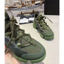 Load image into Gallery viewer, Dior Women D-Connect Sneaker Khaki Technical Fabric Neoprene-Dark Green