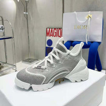 Load image into Gallery viewer, Dior Women D-Connect Sneaker Silver-Tone Laminated Mesh