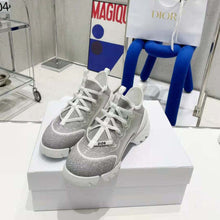 Load image into Gallery viewer, Dior Women D-Connect Sneaker Silver-Tone Laminated Mesh