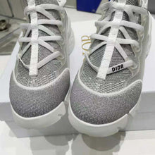Load image into Gallery viewer, Dior Women D-Connect Sneaker Silver-Tone Laminated Mesh
