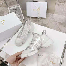 Load image into Gallery viewer, Dior Women D-connect Sneaker White Dior Spatial Printed Reflective Technical Fabric