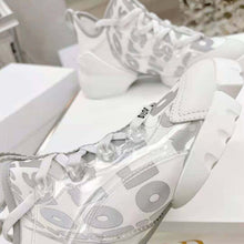 Load image into Gallery viewer, Dior Women D-connect Sneaker White Dior Spatial Printed Reflective Technical Fabric
