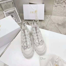 Load image into Gallery viewer, Dior Women D-connect Sneaker White Dior Spatial Printed Reflective Technical Fabric