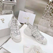 Load image into Gallery viewer, Dior Women D-connect Sneaker White Dior Spatial Printed Reflective Technical Fabric