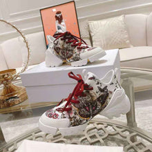 Load image into Gallery viewer, Dior Women D-Connect Sneaker White Technical Fabric and Multicolor Butterfly Motif