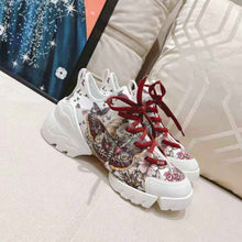 Load image into Gallery viewer, Dior Women D-Connect Sneaker White Technical Fabric and Multicolor Butterfly Motif