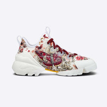 Load image into Gallery viewer, Dior Women D-Connect Sneaker White Technical Fabric and Multicolor Butterfly Motif