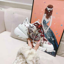 Load image into Gallery viewer, Dior Women D-Connect Sneaker White Technical Fabric and Multicolor Butterfly Motif