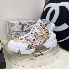 Load image into Gallery viewer, Dior Women D-Connect Sneaker White Technical Fabric with Dior In Heart Lights Print
