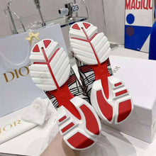 Load image into Gallery viewer, Dior Women D-Connect Sneaker White Technical Fabric with Red and Black Cupidon Print
