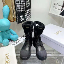 Load image into Gallery viewer, Dior Women D-Major Ankle Boot Black Calfskin and Lambskin Wool