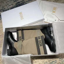 Load image into Gallery viewer, Dior Women D-Major Boot Taupe and Black Technical Fabric and Calfskin