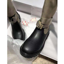 Load image into Gallery viewer, Dior Women D-Major Boot Taupe and Black Technical Fabric and Calfskin