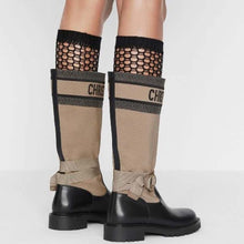 Load image into Gallery viewer, Dior Women D-Major Boot Taupe and Black Technical Fabric and Calfskin