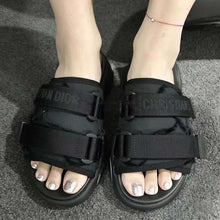 Load image into Gallery viewer, Dior Women D-Wander Slide Black Camouflage Technical Fabric-Black