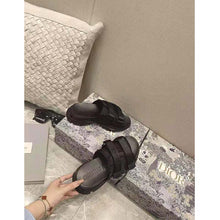 Load image into Gallery viewer, Dior Women D-Wander Slide Black Technical Fabric with Camouflage Print