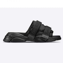 Load image into Gallery viewer, Dior Women D-Wander Slide Black Technical Fabric with Camouflage Print