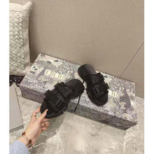 Load image into Gallery viewer, Dior Women D-Wander Slide Black Technical Fabric with Camouflage Print