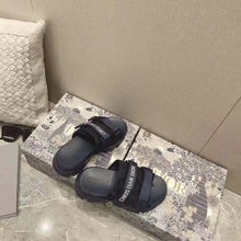 Load image into Gallery viewer, Dior Women D-Wander Slide Dark Blue Camouflage Technical Fabric