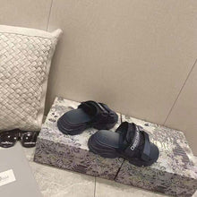 Load image into Gallery viewer, Dior Women D-Wander Slide Dark Blue Camouflage Technical Fabric