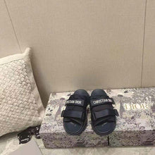Load image into Gallery viewer, Dior Women D-Wander Slide Dark Blue Camouflage Technical Fabric
