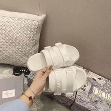 Load image into Gallery viewer, Dior Women D-Wander Slide White Camouflage Technical Fabric