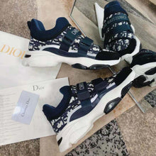 Load image into Gallery viewer, Dior Women D-Wander Sneaker Deep Blue Dior Oblique Technical Fabric