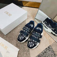 Load image into Gallery viewer, Dior Women D-Wander Sneaker Deep Blue Dior Oblique Technical Fabric