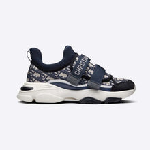 Load image into Gallery viewer, Dior Women D-Wander Sneaker Deep Blue Dior Oblique Technical Fabric