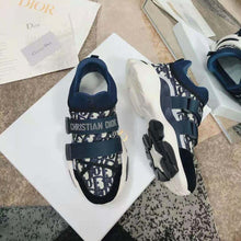 Load image into Gallery viewer, Dior Women D-Wander Sneaker Deep Blue Dior Oblique Technical Fabric