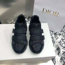 Load image into Gallery viewer, Dior Women D-wander Sneaker Uber Black Dior Oblique Technical Fabric