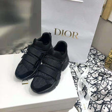 Load image into Gallery viewer, Dior Women D-wander Sneaker Uber Black Dior Oblique Technical Fabric
