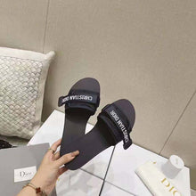 Load image into Gallery viewer, Dior Women Dio(r) Evolution Slide Denim Blue Camouflage Technical Fabric