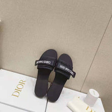 Load image into Gallery viewer, Dior Women Dio(r) Evolution Slide Denim Blue Camouflage Technical Fabric