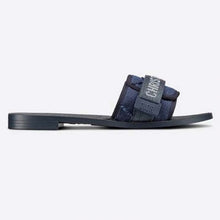 Load image into Gallery viewer, Dior Women Dio(r) Evolution Slide Denim Blue Camouflage Technical Fabric