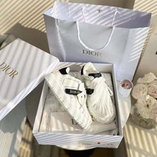 Load image into Gallery viewer, Dior Women Dior-ID Sneaker White and Deep Blue Calfskin and Rubber