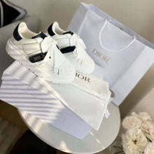 Load image into Gallery viewer, Dior Women Dior-ID Sneaker White and Deep Blue Calfskin and Rubber