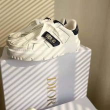 Load image into Gallery viewer, Dior Women Dior-ID Sneaker White and Deep Blue Calfskin and Rubber