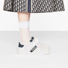Load image into Gallery viewer, Dior Women Dior-ID Sneaker White and Deep Blue Calfskin and Rubber