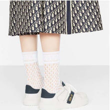 Load image into Gallery viewer, Dior Women Dior-ID Sneaker White and Deep Blue Calfskin and Rubber